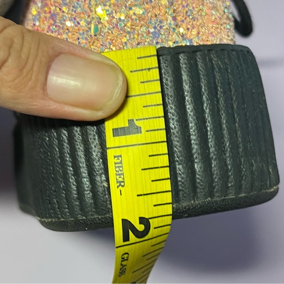 T.U.K Women 5 Limited Edition Peachy Pink Glitter Viva Mondo Creepers Platforms - Picture 6 of 16